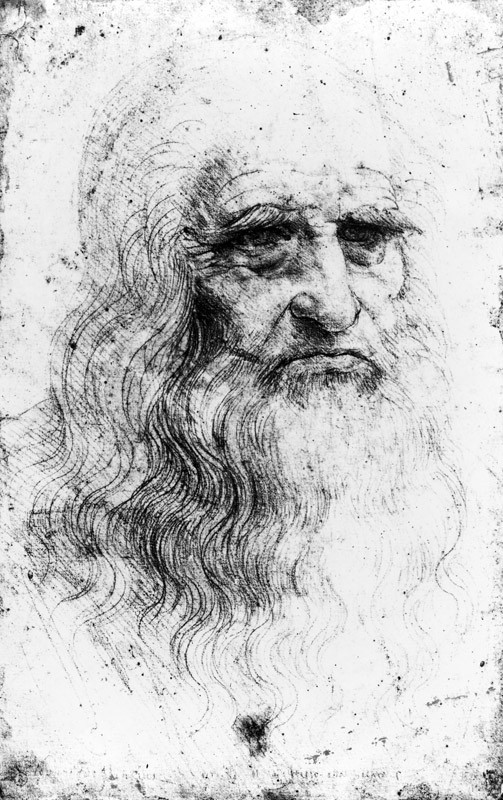 Self portrait de (after) Leonardo da Vinci