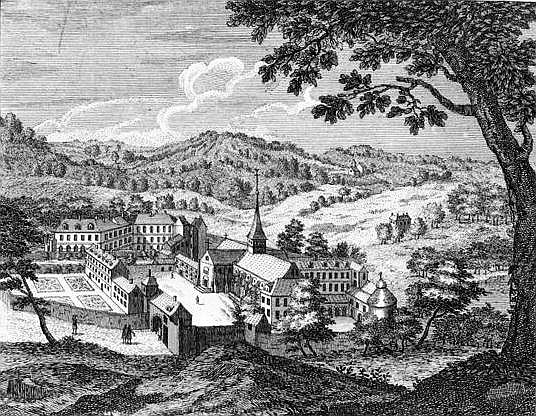 General view of the Abbey of Port-Royal des Champs de (after) Louise Madelaine Cochin