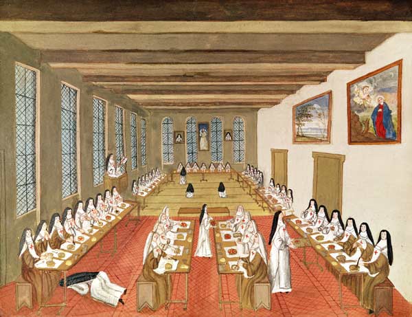 View of the Refectory, from ''L''Abbaye de Port-Royal'', c.1710 de (after) Louise Madelaine Cochin