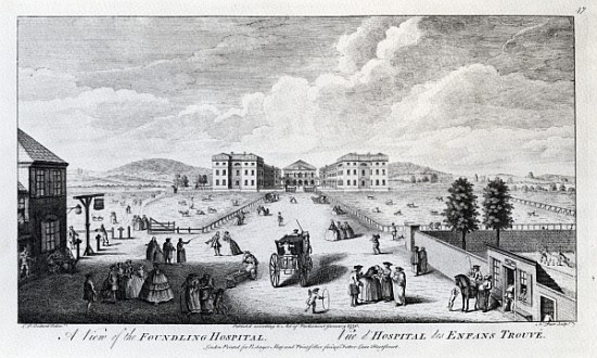 A View of the Foundling Hospital; engraved by Nathaniel Parr de (after) Louis Philippe Boitard