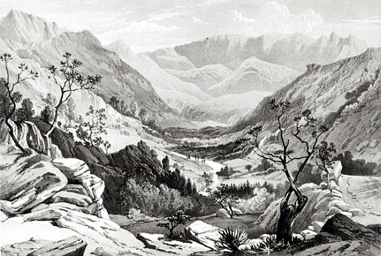 View between Senafe and Rahaguddy ; engraved by James Ferguson de (after) Major A.G.F. Hogg