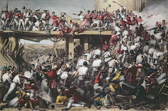 Storming of Delhi; engraved by T.H. Sherratt, publishedthe London Printing and Publishing Company, A de (after) Matthew Matt Somerville Morgan