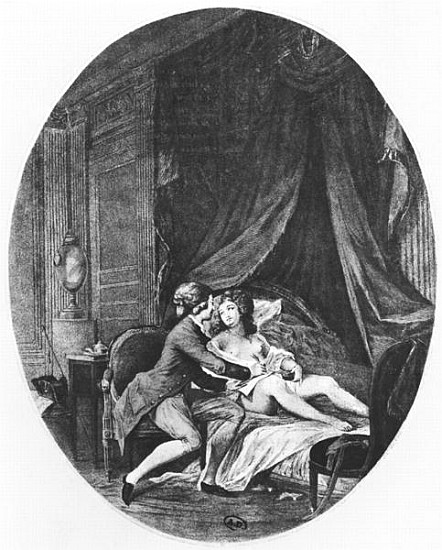 Valmont and Emilie, illustration from ''Les Liaisons Dangereuses'' Pierre Choderlos de Laclos (1741- de (after) Niclas II Lafrensen