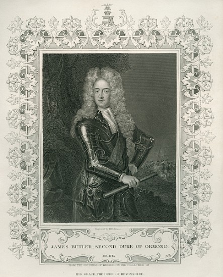 James Butler, 2nd Duke of Ormond; engraved by Henry Robinson de (after) Sir Godfrey Kneller