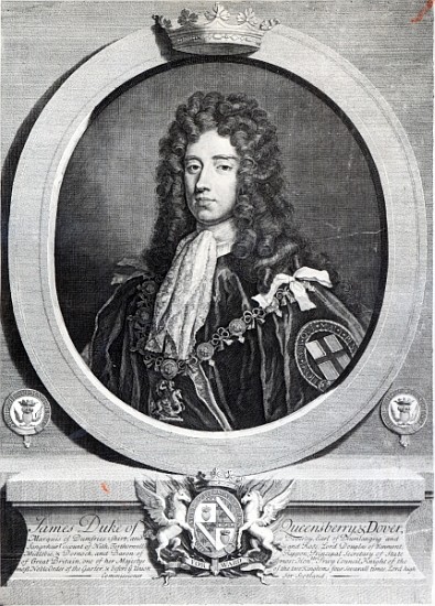 James Douglas, 2nd Duke of Queensberry; engraved by Louis du Guernier II de (after) Sir Godfrey Kneller
