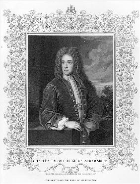 Charles Talbot, Duke of Shrewsbury; engraved by J. Cochran