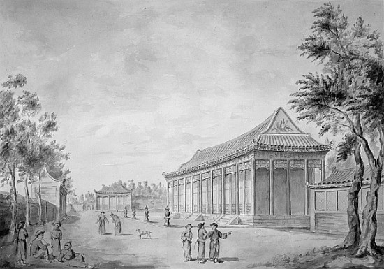 Hall of Audience at the Old Summer Palace, Beijing de (after) Sir John Barrow