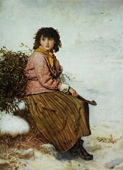 The Mistletoe Gatherer de (after) Sir John Everett Millais