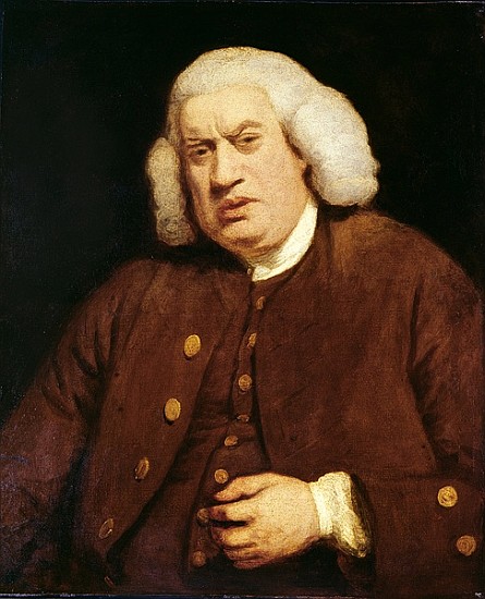 Portrait of Dr. Samuel Johnson (1709-84) de (after) Sir Joshua Reynolds