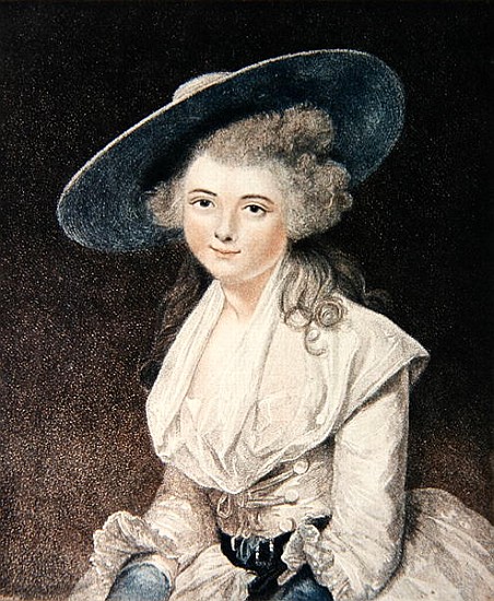 The Honourable Miss Bingham (d.1831); engraved by Francesco Bartolozzi (1727-1815) published by E. M de (after) Sir Joshua Reynolds
