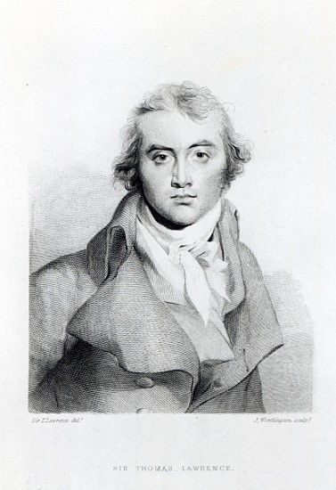 Self Portrait; engraved by J. Worthington de (after) Sir Thomas Lawrence