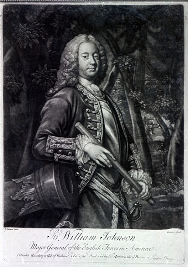 Sir William Johnson; engraved by Charles Spooner de (after) T. Adams