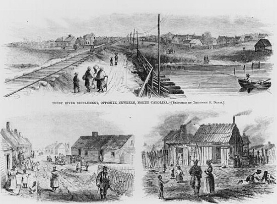 Trent River Settlement de (after) Theodore Russell Davis
