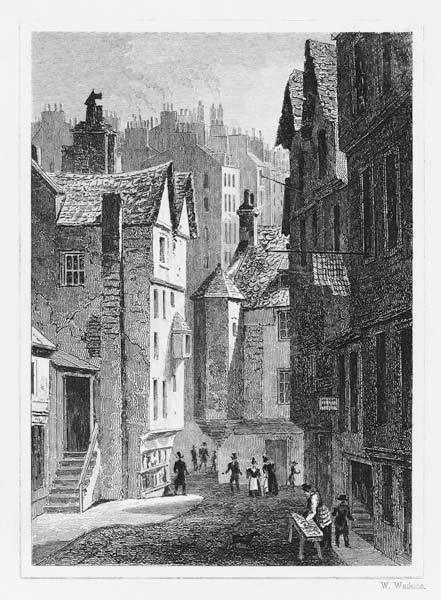 High School, Wynd, Edinburgh ; engraved by William Watkins de (after) Thomas Hosmer Shepherd