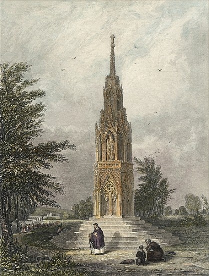 Waltham Cross, c.1820 de (after) W.B Clarke