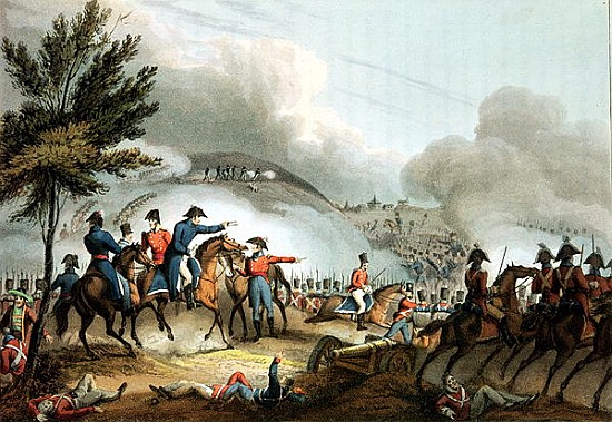 Battle of Salamanca, 22nd July 1812, etched J. Clarke, colouredM. Dubourg de (after) William Heath