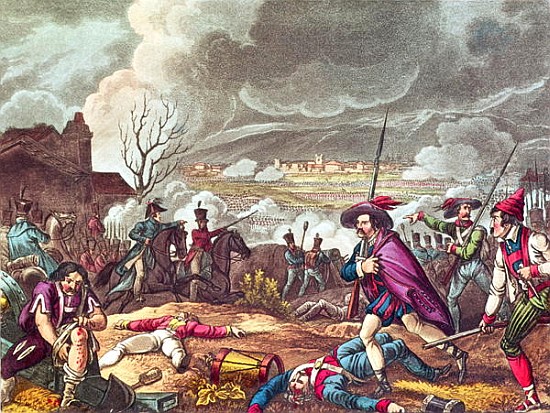 The Battle of Toulouse, 10th April 1814; engraved by J.C.Stadler (fl. 1780-1812) de (after) William Heath