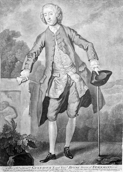 Gustavus Hamilton; engraved by Andrew Miller de (after) William Hogarth