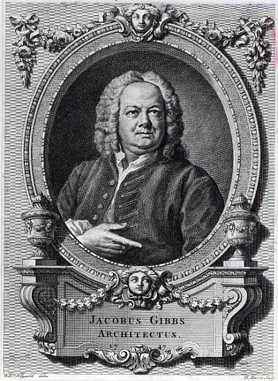 James Gibbs; engraved by Bernard Baron, 1747 de (after) William Hogarth