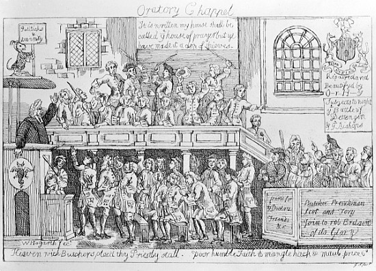 Oratory Chappel, c.1746 de (after) William Hogarth