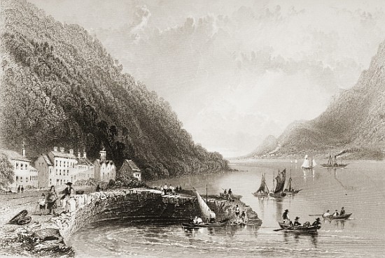 Rosstrevor Pier, County Down, from ''Scenery and Antiquities of Ireland'' de (after) William Henry Bartlett