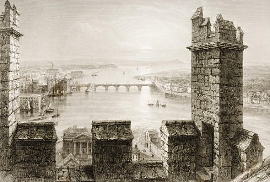 The River Shannon and Limerick from the Cathedral Tower, County Limerick, from ''Scenery and Antiqui de (after) William Henry Bartlett