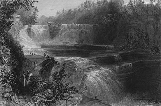 Trenton High Falls de (after) William Henry Bartlett
