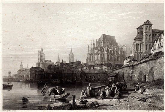The City of Cologne; engraved by M.J. Sterling de (after) William Leighton Leitch