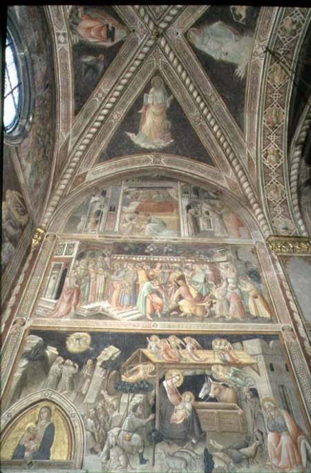 La Cappella della Sacra Cintola (The Chapel of the Sacred Girdle) detail depicting scenes from the L de Agnolo/Angelo di Gaddi