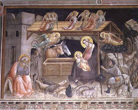 The Nativity, detail from The life of the Virgin and the Sacred Girdle, from the Cappella dell Sacra de Agnolo/Angelo di Gaddi