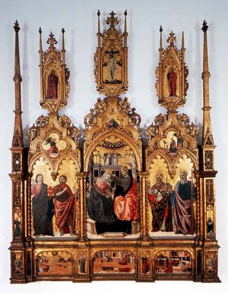 Coronation of the Virgin, triptych de Agnolo & Bartolomeo degli Erri