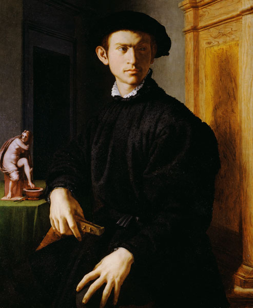 Bildnis eines jungen Mannes mit Laute. de Agnolo Bronzino