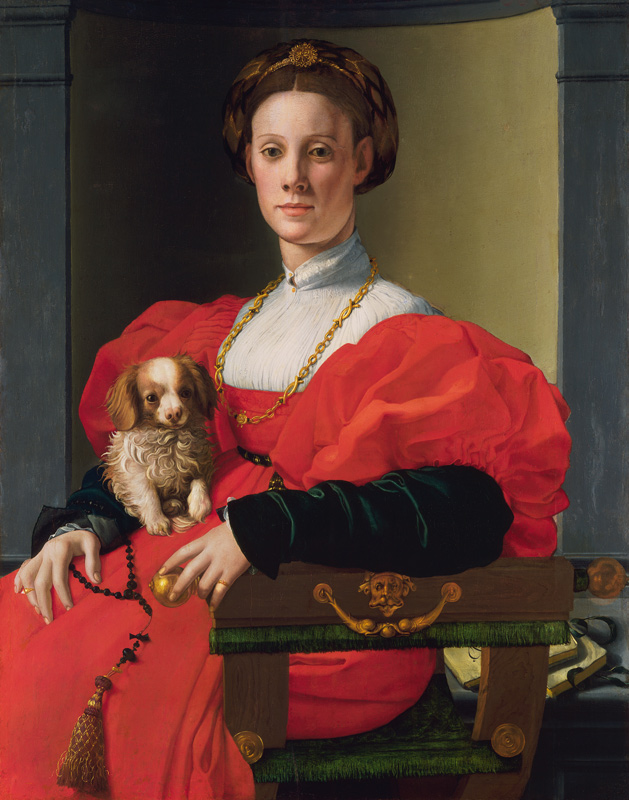 Retrato de una dama distinguida de Agnolo Bronzino
