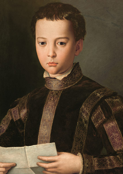 Portrait of Francesco I de' Medici (1541-87) as a Young Boy de Agnolo Bronzino