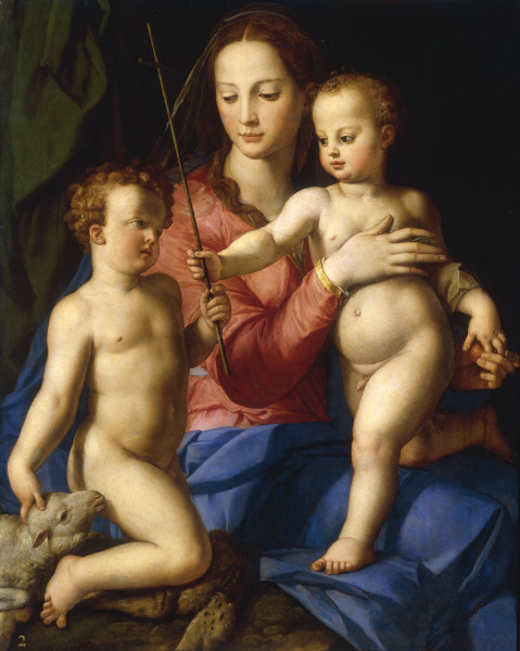 A.Bronzino, Madonna w. Child a. John de Agnolo Bronzino