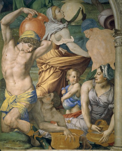 A.Bronzino, Manna collector, section de Agnolo Bronzino