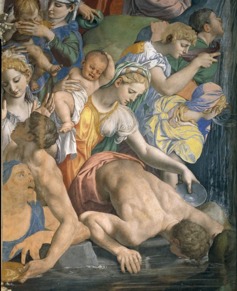 A.Bronzino, Moses beats water, Detail de Agnolo Bronzino