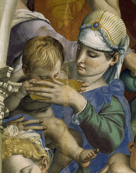 A.Bronzino, Moses schlägt Wasser, Detail de Agnolo Bronzino