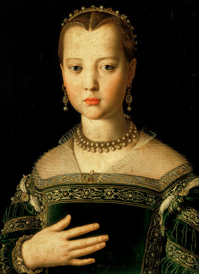 Portrait of Marie de' Medici (1573-1642) as a child de Agnolo Bronzino