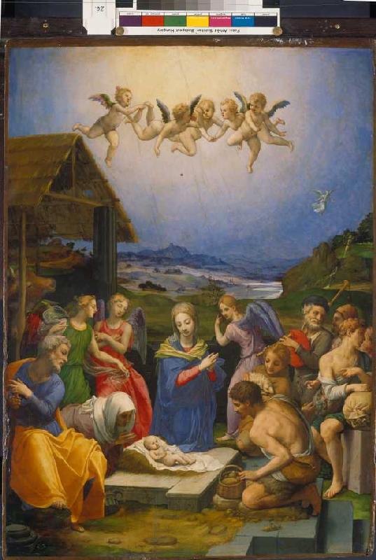 The adoration of the shepherds de Agnolo Bronzino