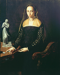 Portrait of a gentlewoman de Agnolo Bronzino