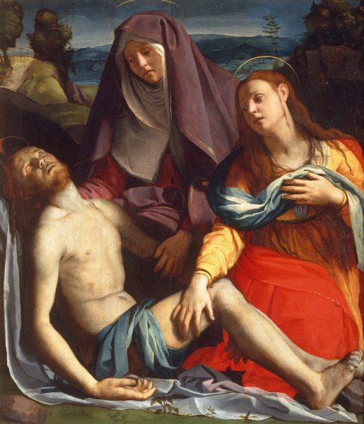 Dead Christ & Mary / Bronzino / c.1530 de Agnolo Bronzino