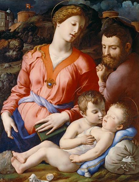 Holy Family & John / Bronzino / 1530 de Agnolo Bronzino