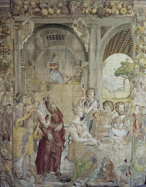 Joseph im Gefängnis / Bildteppich 1549 de Agnolo Bronzino
