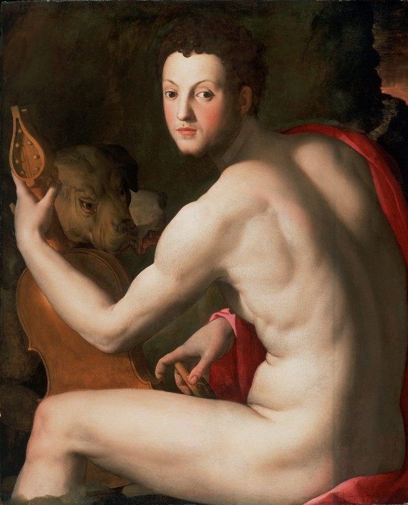 Portrait of Grand Duke of Tuscany Cosimo I de' Medici (1519-1574) as Orpheus de Agnolo Bronzino
