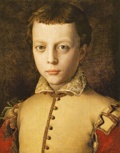 Portrait of Ferdinando de' Medici (1549-1609) (Ferdinand I, Grand Duke of Tuscany) de Agnolo Bronzino