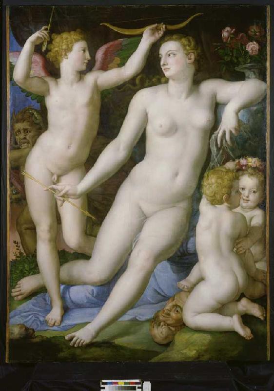 Venus, Amor and the jealousy de Agnolo Bronzino