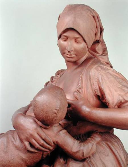 Peasant Woman Nursing an Infant de Aime Jules Dalou