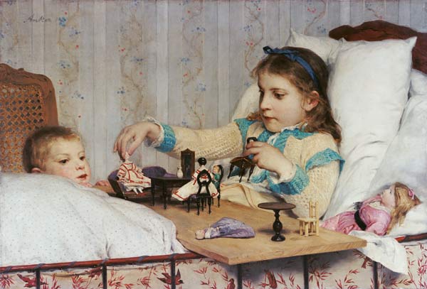 The small recovering one de Albert Anker