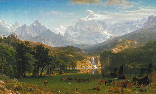 The Rocky Mountains, Lander's Peak de Albert Bierstadt